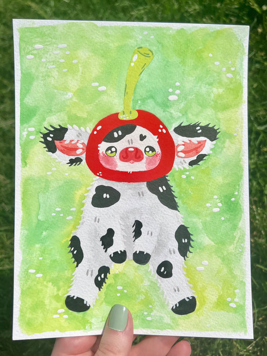 Cherry Cow Painting