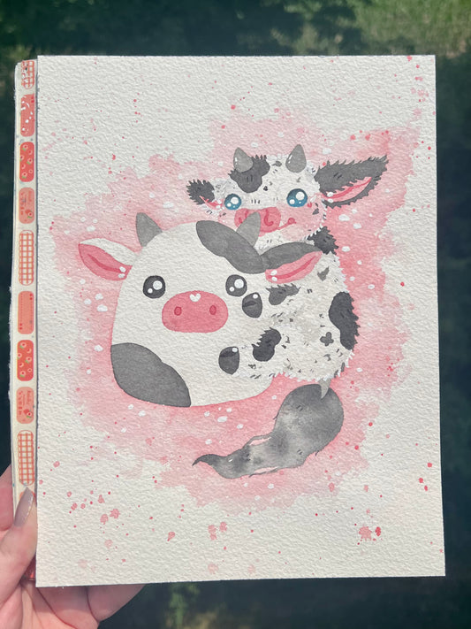 Cow Squish Painting