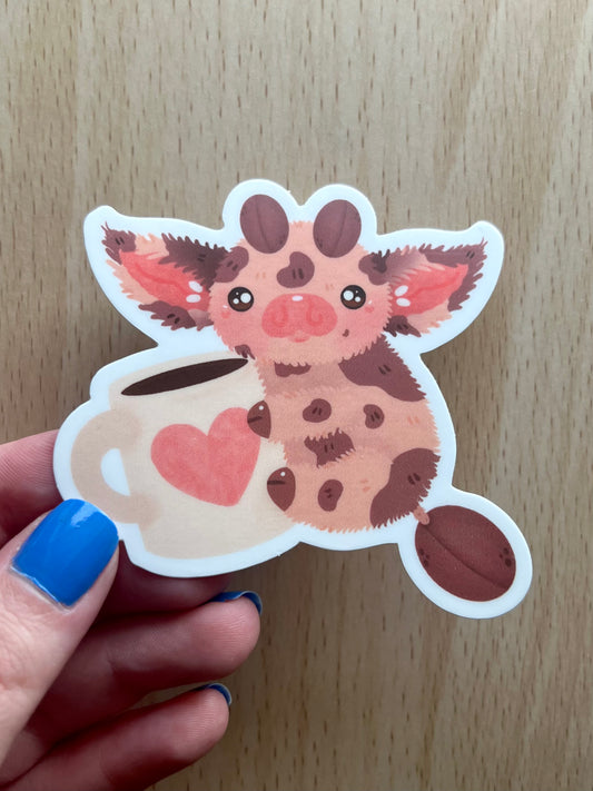 Coffee Cow Sticker