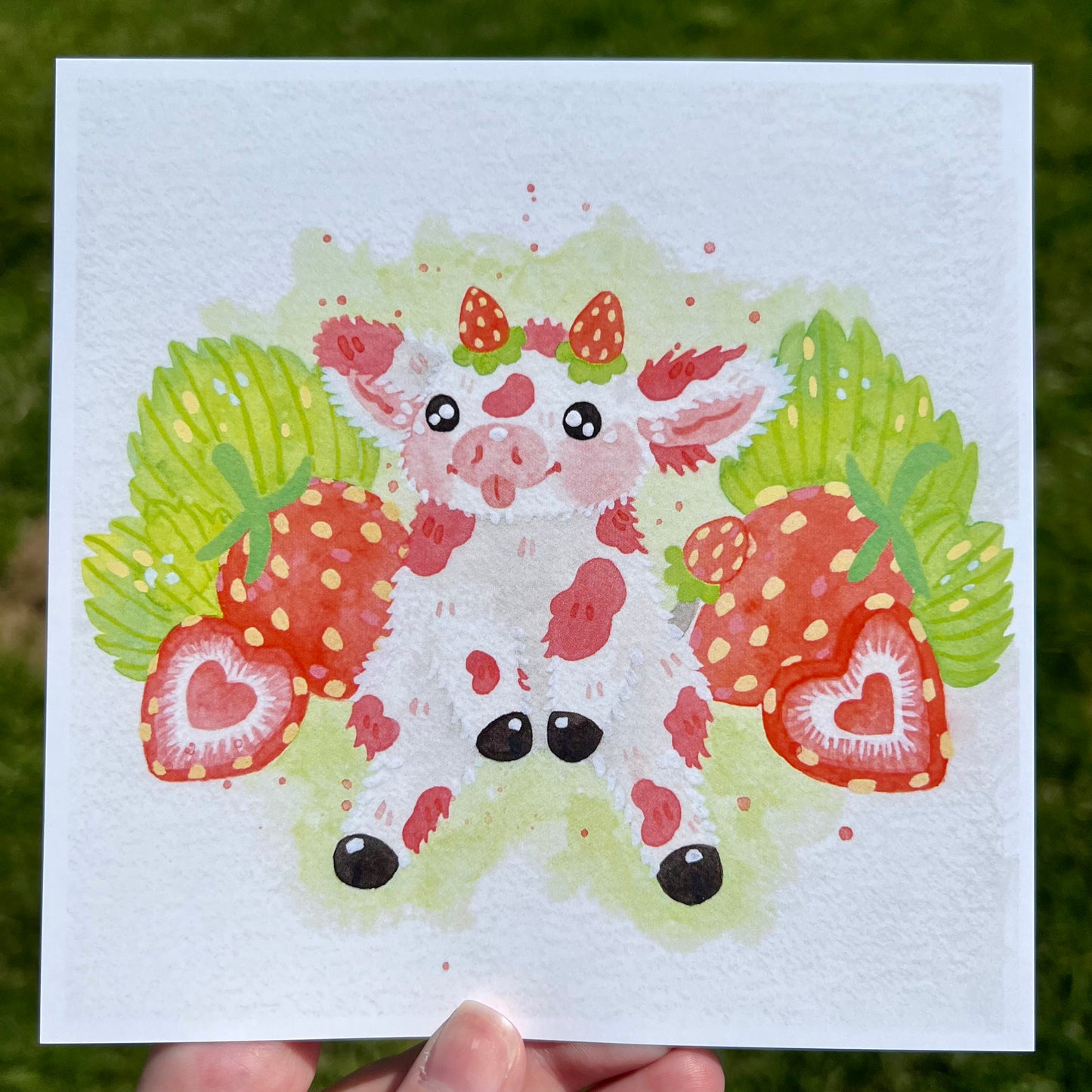 Strawberry Cow Print