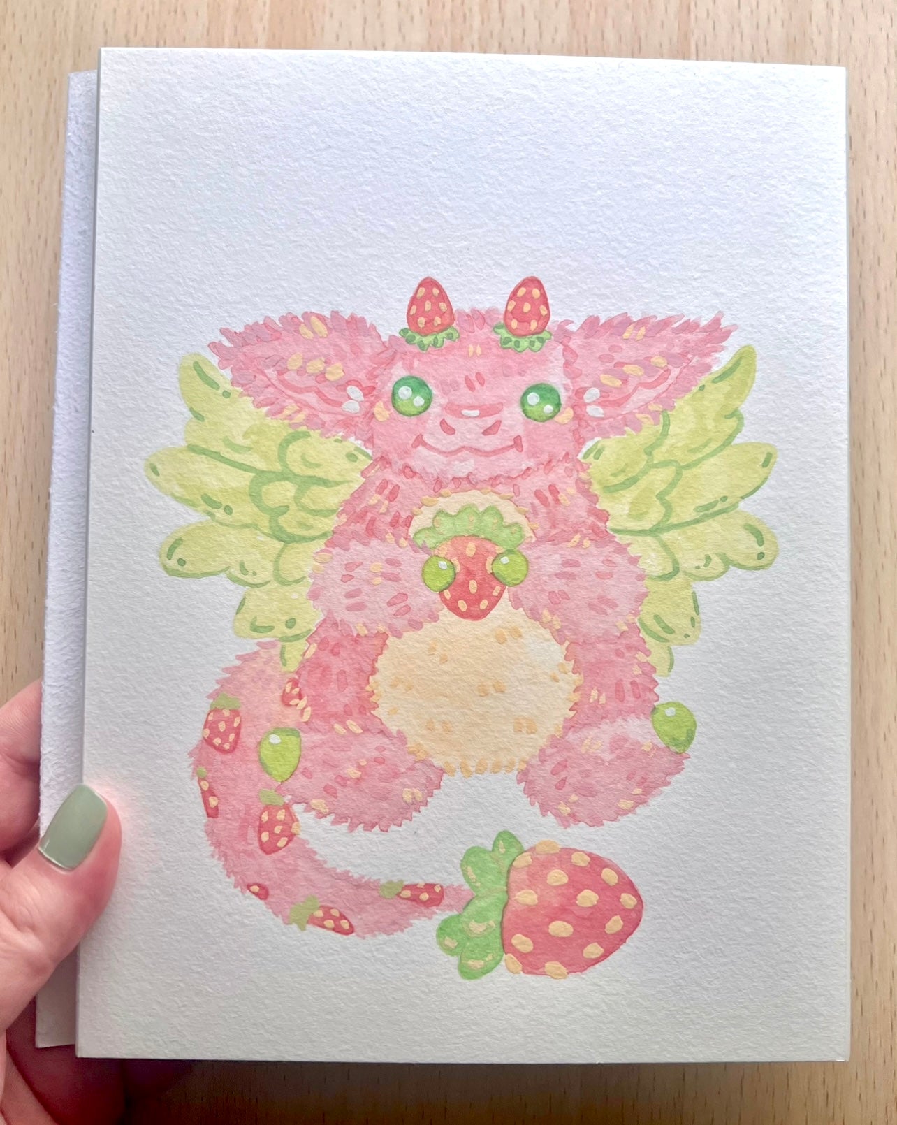 Strawberry Dragon Painting