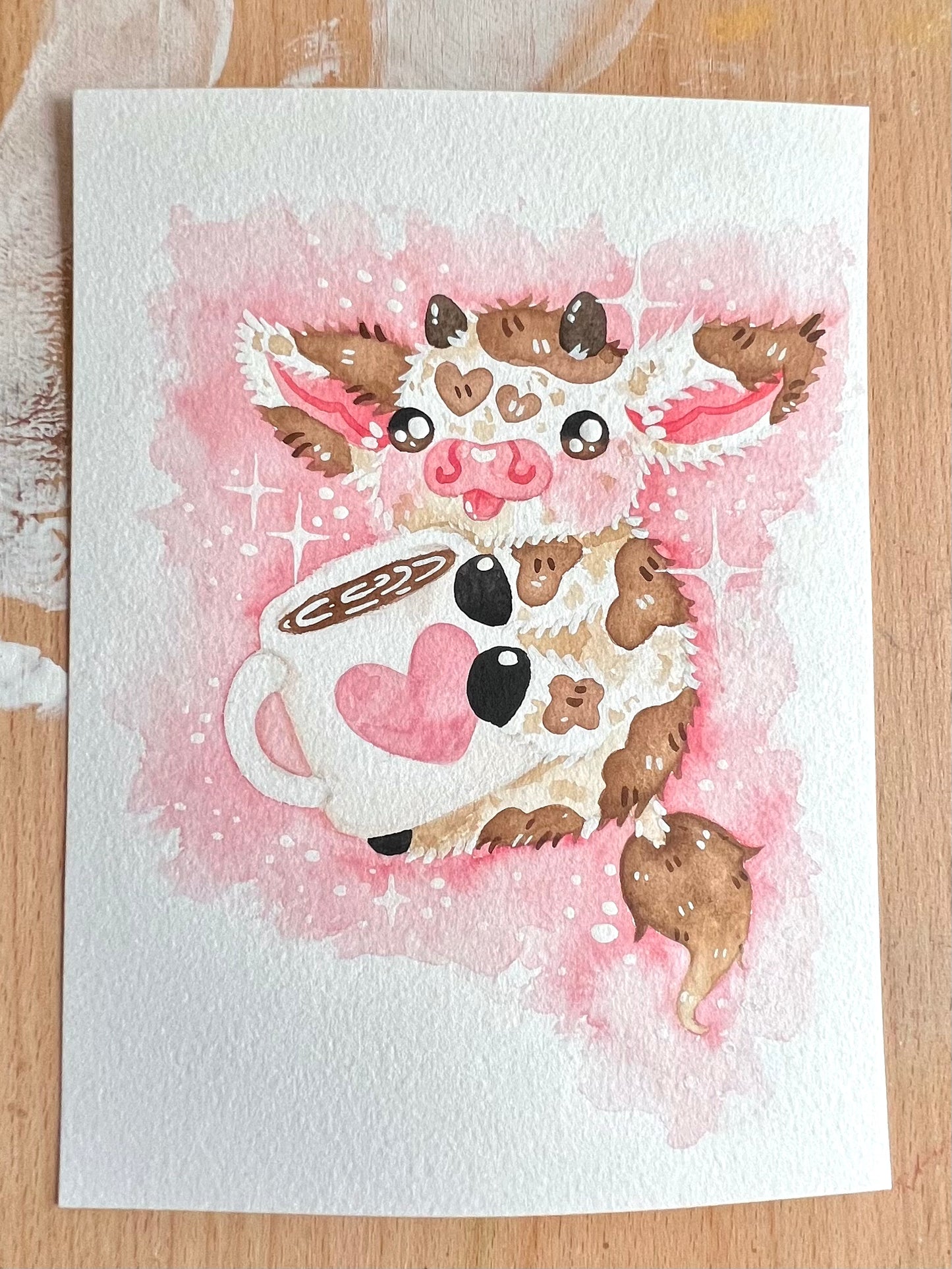 Coffee Cow Painting