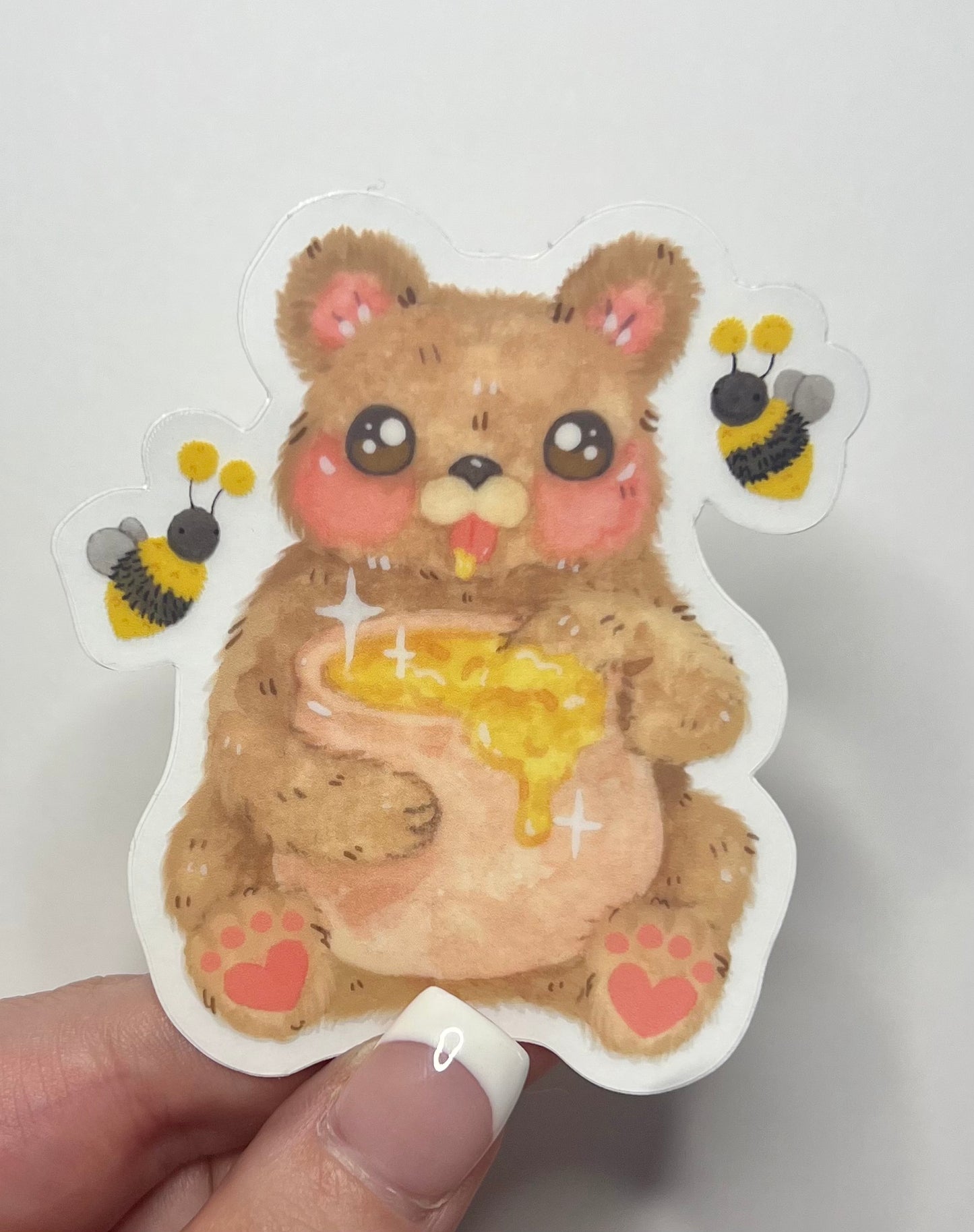 Clear Honey Bear Sticker