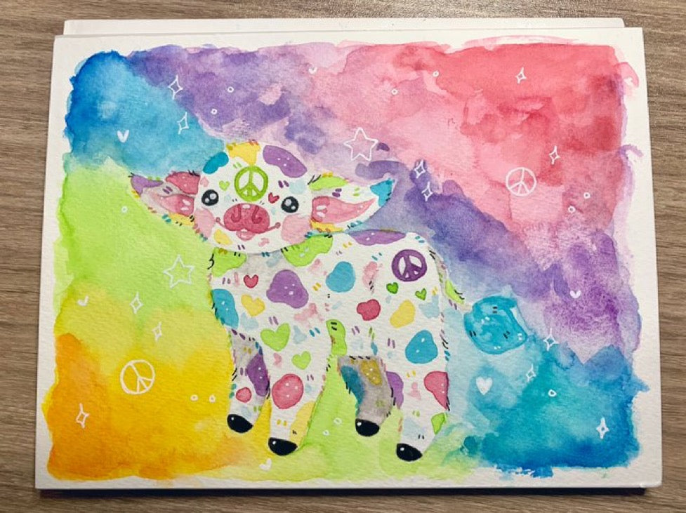Custom Watercolor Animal Painting