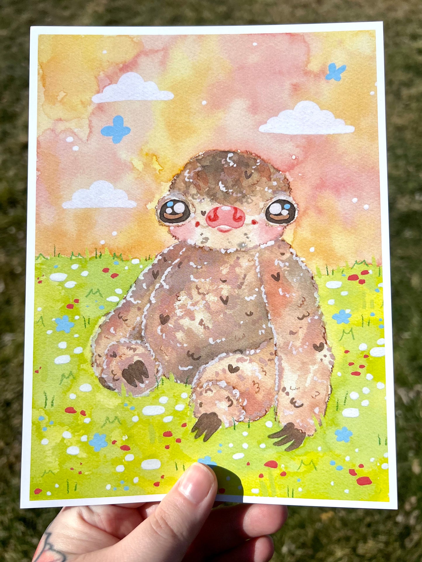 Baby Sloth Print