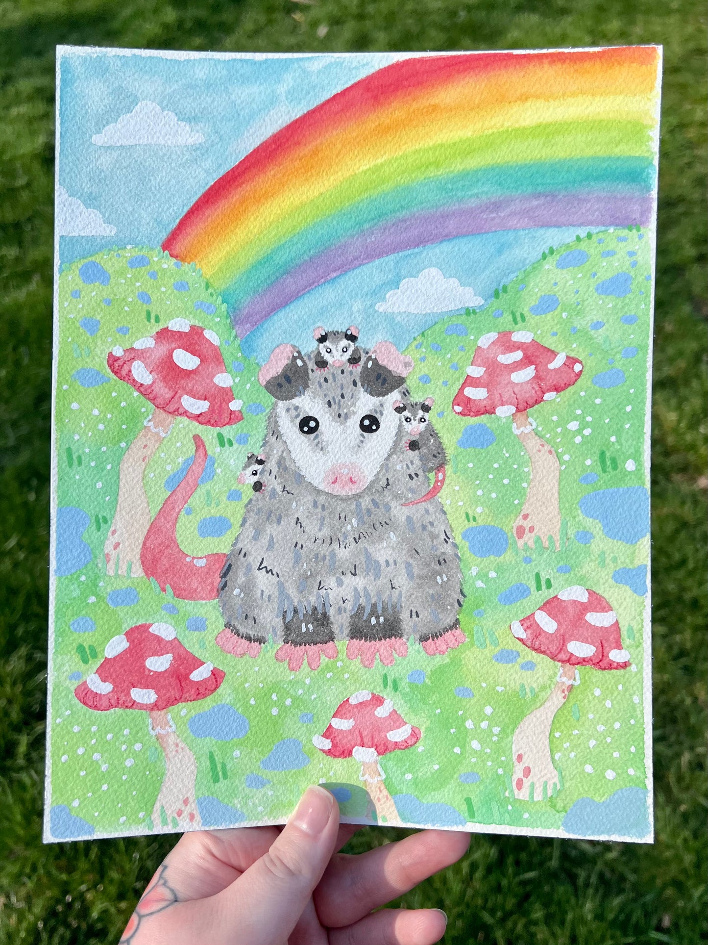 Mama Possum Painting